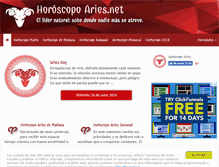 Tablet Screenshot of horoscopoaries.net